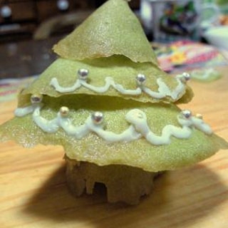かわいいクッキー☆小さな立体クリスマスツリー